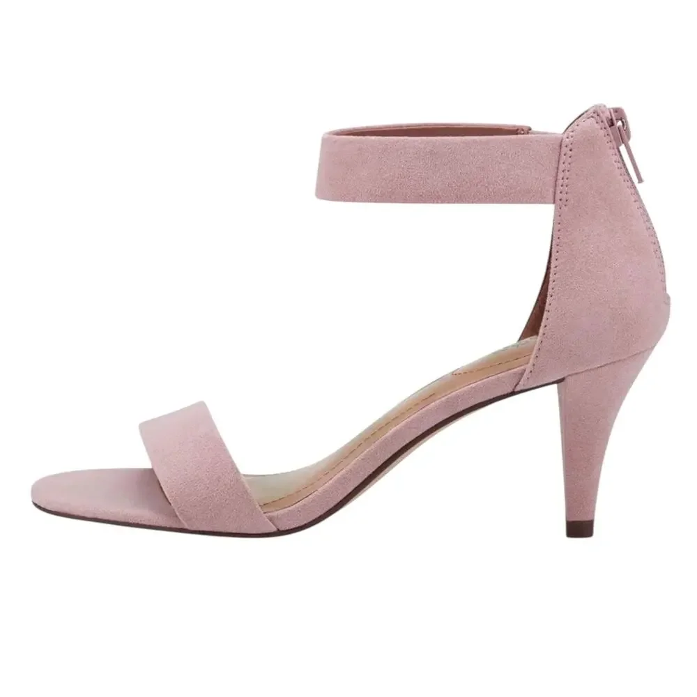 Style & Co Women's Paycee Two Piece Ankle Strap Dress Sandals Pink Size 7